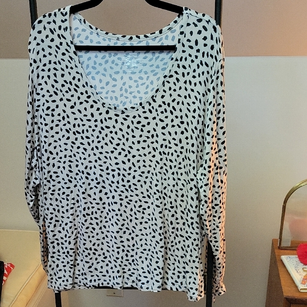 Maurices Animal Print Patterned Blouse Size 2x